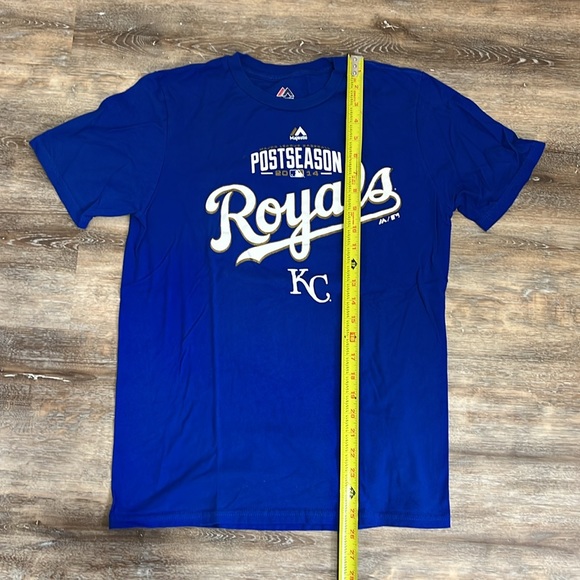 Majestic KansasCity Royals Kids 2014 PostSeason Blue Tshirt Bundle 1 Large 1 XL - Picture 9 of 11